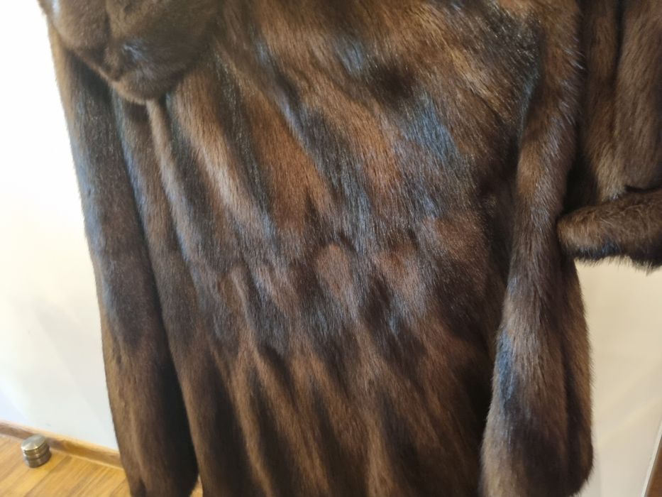 Futro norki naturalne włoskie