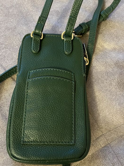 Шкіряна натуральна сумочка під телефон