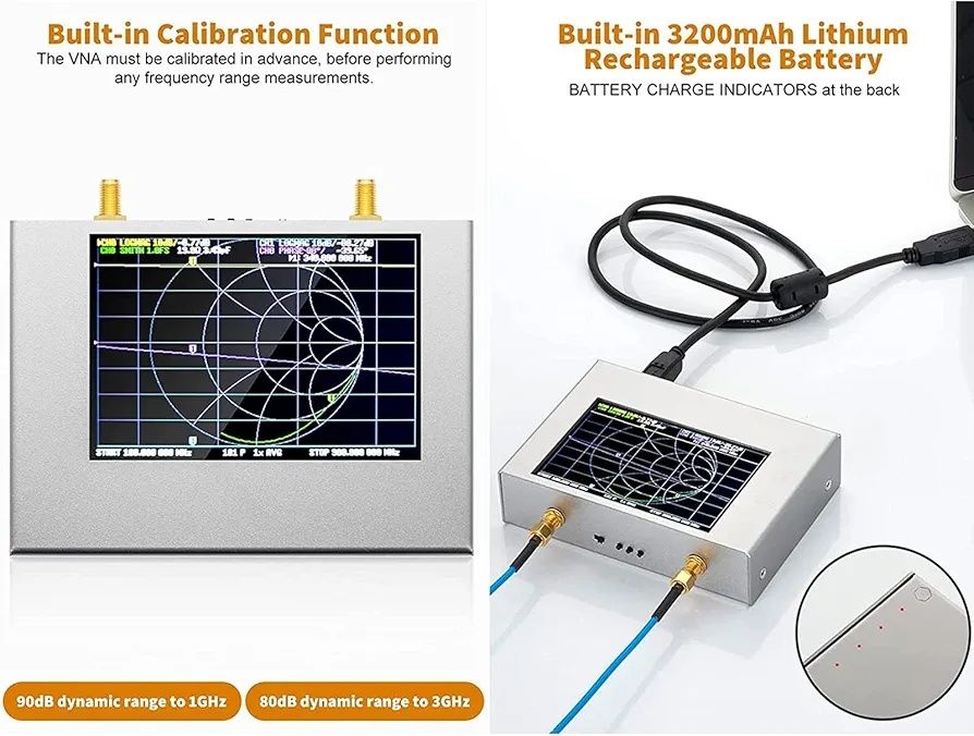 Nanovna v2 plus4 анализатор векторный анализатор антенный 50khz-4ghz