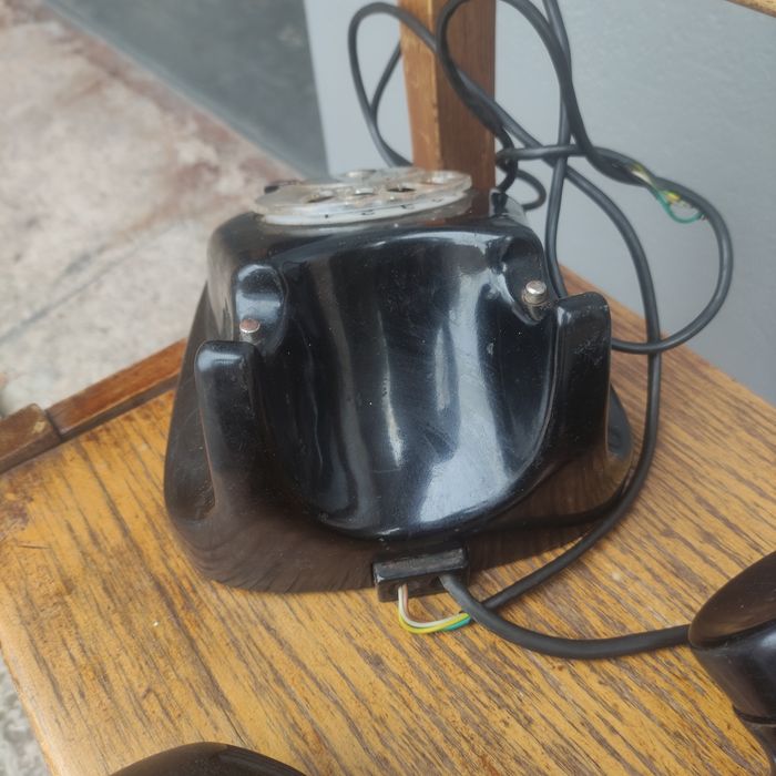 Карболитовый дисковый телефон. 1963 г.