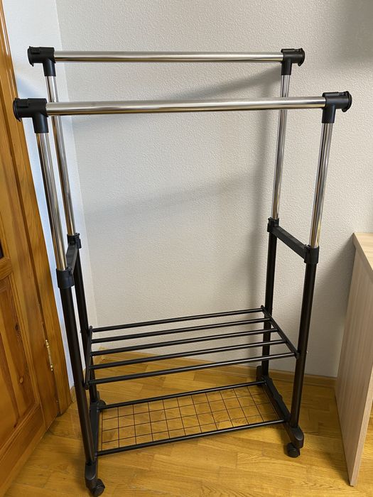 Вішалка пересувна JYSK подвійна в ідеальному стані