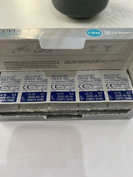 Szkła kontaktowe soczewki jednodniowe Acuvue Oasys