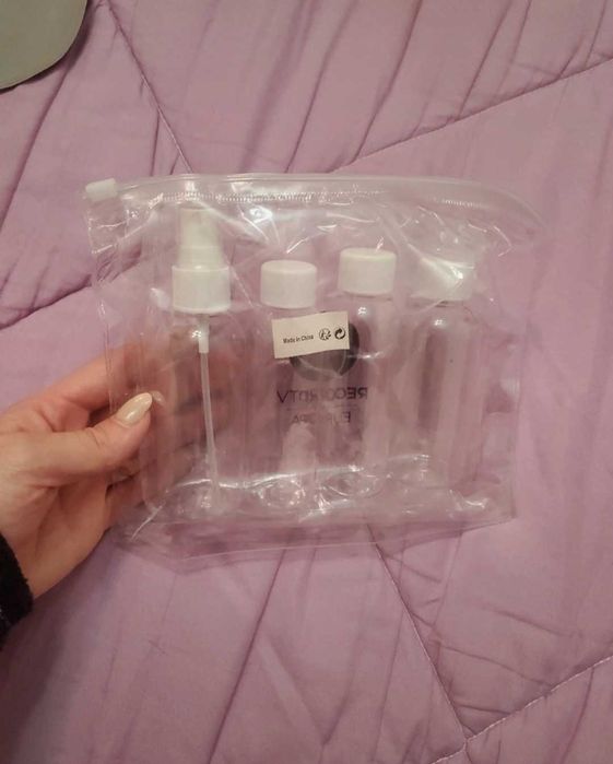 Kit de viagem embalagens e almofada