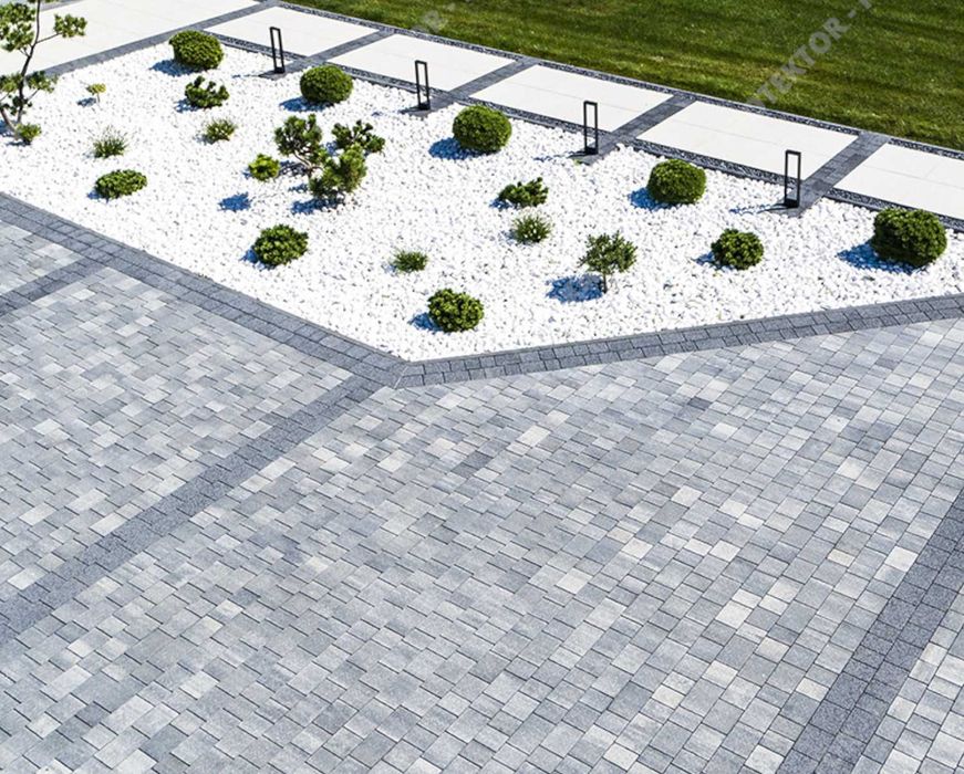 kostka brukowa KONTUR BRUK-BET taras dom chodnik plac parking podjazd