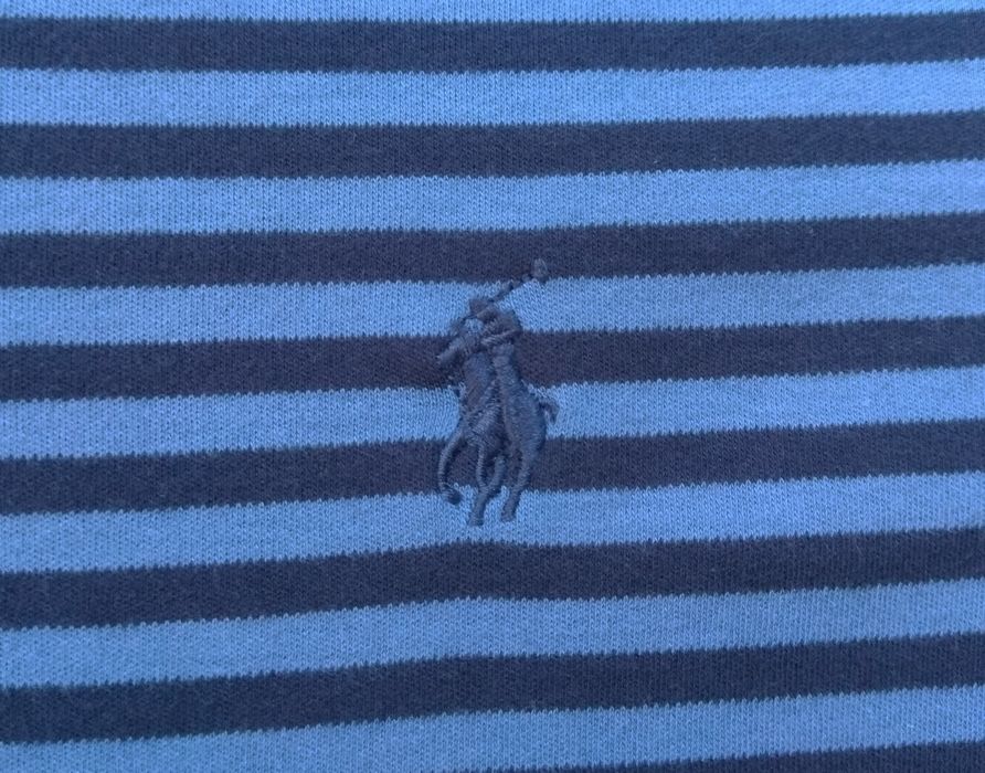 Ralph Lauren Polo поло футболка оригинал M синяя в полоску