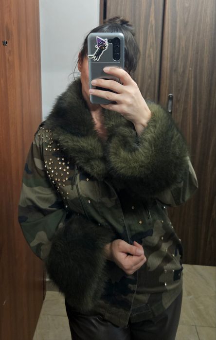 Khaki zielona kurtka Tensione In Italy