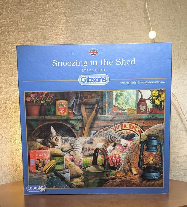 Пазли Snoozing in the Shed 1000 елементів.
