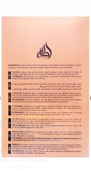 Lattafa Habik perfumy arabskie damskie 100 ml