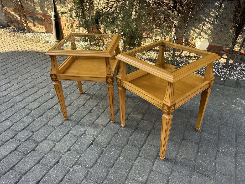 Dwa Stoliki Kawowe Ława Ludwikowska Ludwik Stoliki Nocne Kwietnik