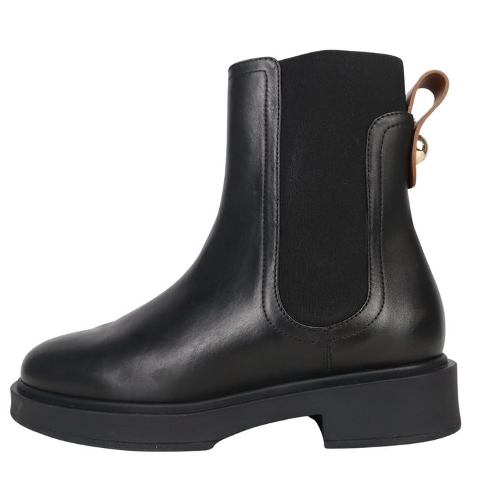 Damskie botki Furla, rozmiar 37, czarna skóra SCH4559