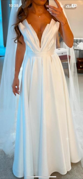 Suknia ślubna 2w1 rozmiar S (36)