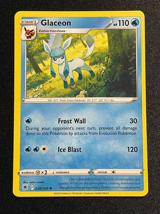 Carta Pokémon Glaceon 38/189 Astral Radiance