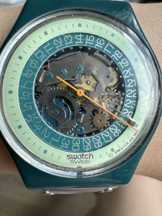 Оригінальний вінтажний годинник Swatch GG403 “Steel Lite” (1991 рік)