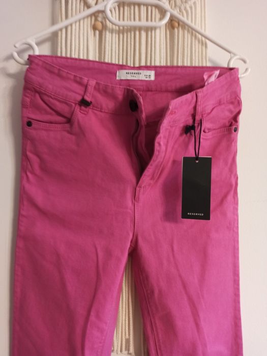 Nowe spodnie różowe Reserved r. 38