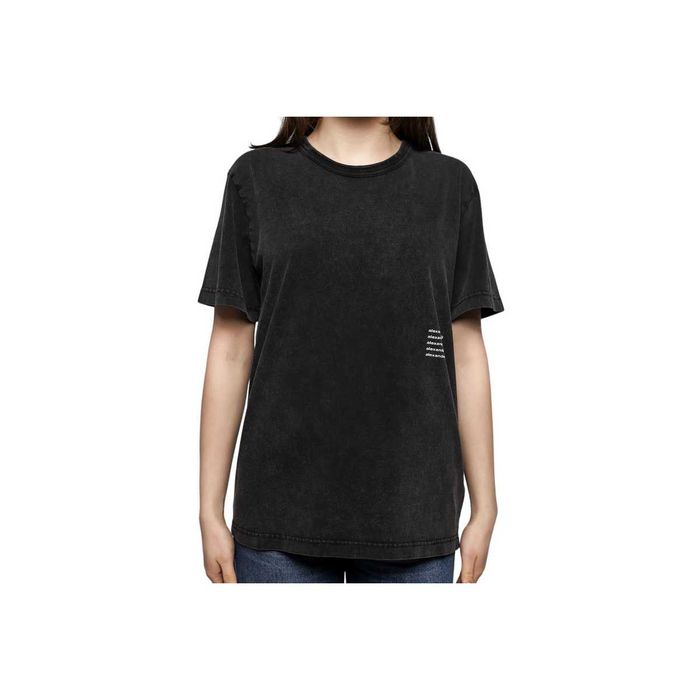 Футболка Alexander Wang Acid Wash Tee In High Twist Jersey