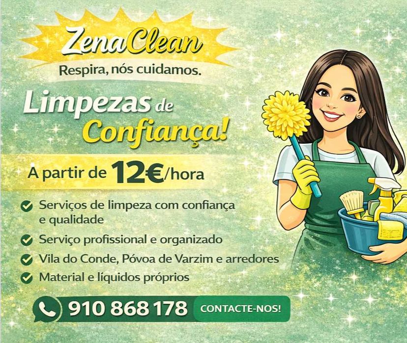 Serviço de Limpezas – Vila do Conde | Póvoa de Varzim | ZenaClean