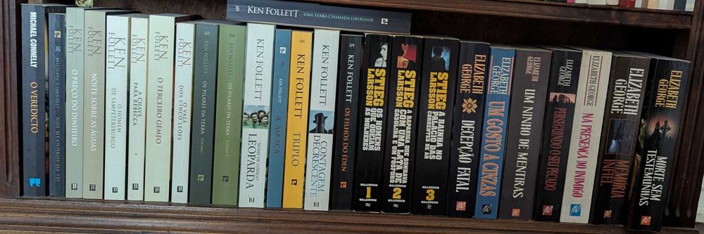 Coleção de Romances / Thrillers / Ficção — +150 livros, muito bom estado