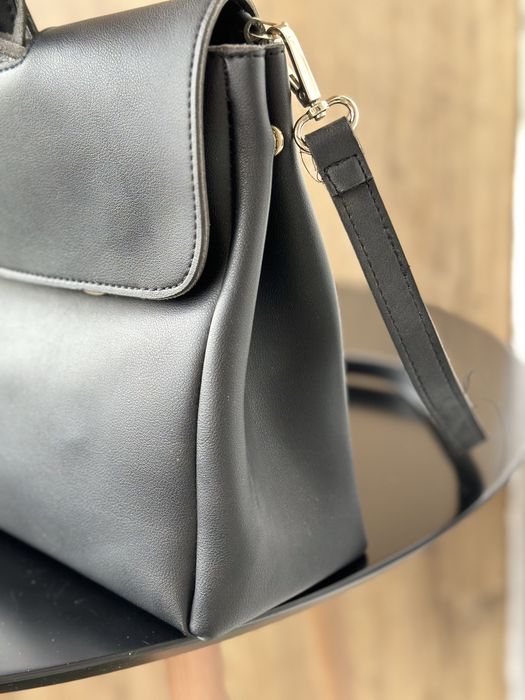 Сумка чорна еко шкіра