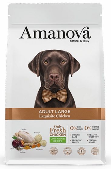 Hipoalergiczna karma dla dużego psa Amanova Exquisite 68% KURCZAK 12kg