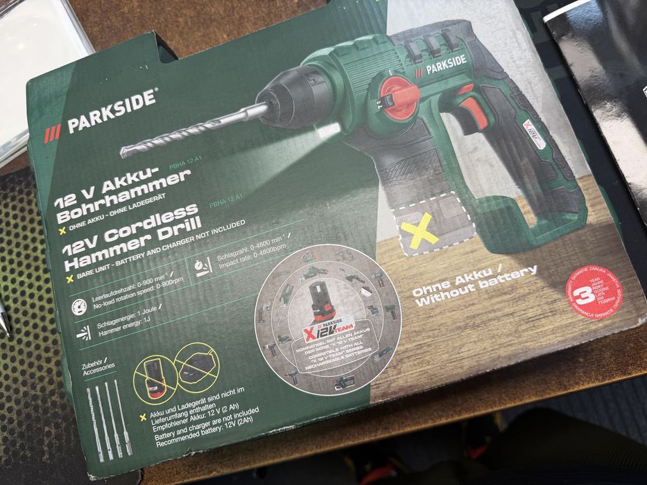 777/ nowa wiertarko wkretarka Parkside Cordless Hammer Drill PBHA 12 A1