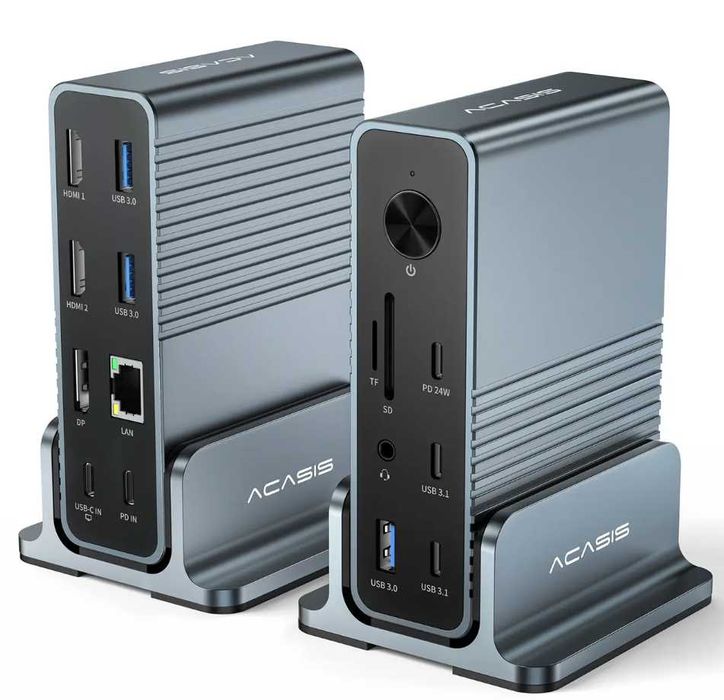 Хаб док станция Acasis DS-7A15 15в 1 USB Type-C концентратор 15 портов
