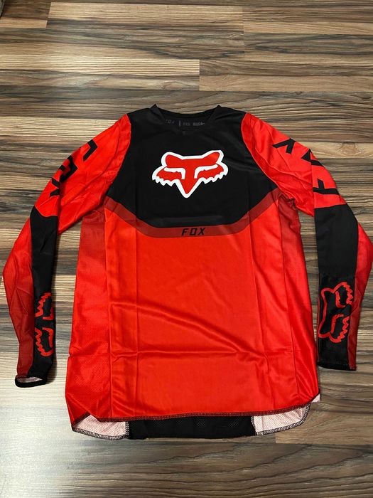 Strój MX FOX 180 Dziecięcy Junior (Oktiv Red Black)