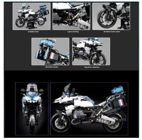 Klocki Plastikowe Konstrukcyjne GS 1250 2396 elementów ORYGINALNE PUDEŁKO Jak Lego Technic
