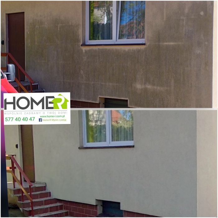 Mycie, czyszczenie elewacji, kostki, dachu. Wycena GRATIS