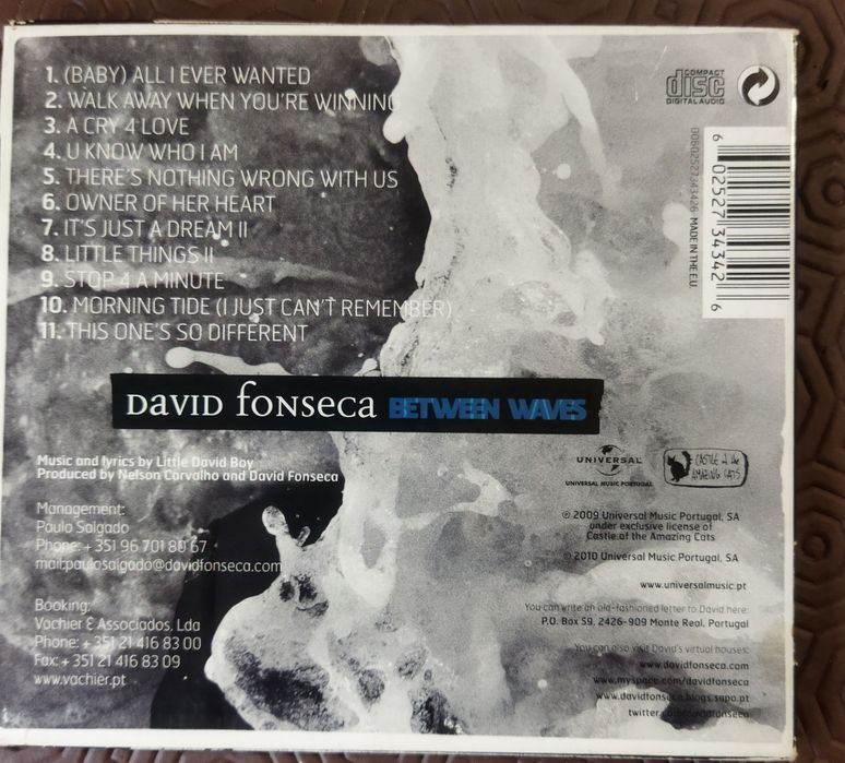 CD. -   David Fonseca64862540683393121