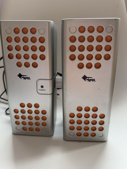 głośniki komputerowe manta srebrne