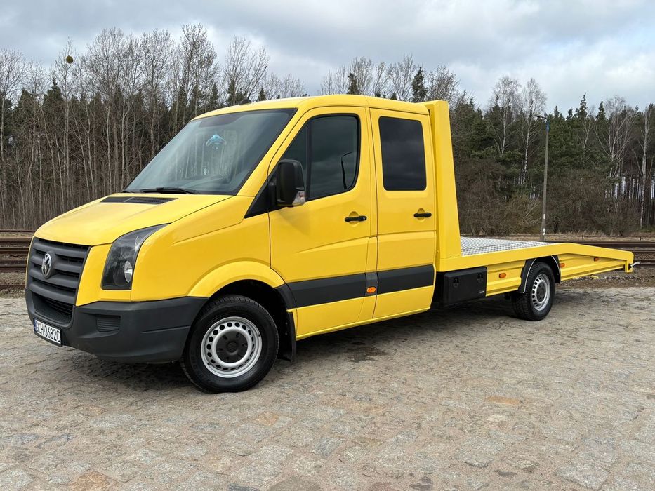 Volkswagen Crafter  AutoLaweta Laweta 2.5 TDI Doka Dubel Kabina Idealny Stan