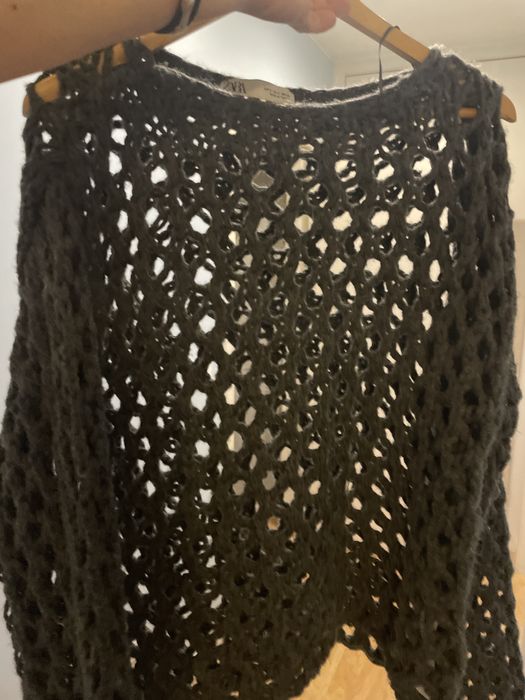 Camisola lã Zara cimzenta tamanho S