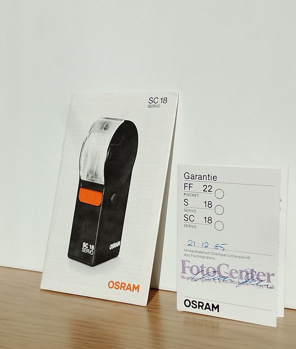 Lampa błyskowa OSRAM SC18 Servo 1985