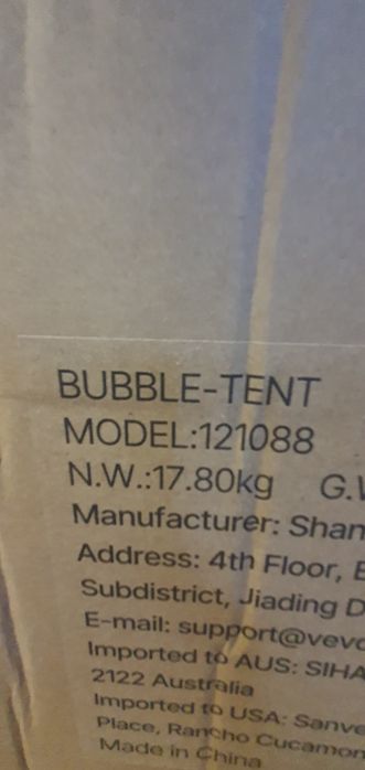 Tenda buble Vevor Grande