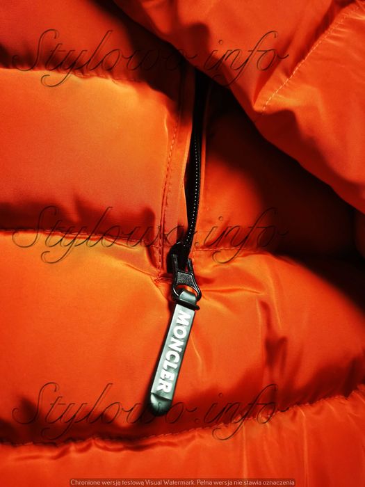 Kurtka męska czerwona kaptur pojedyńczy suwak nowość hit