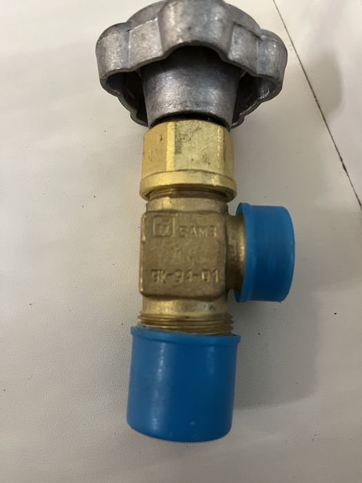 Вентиль кислород, аргон