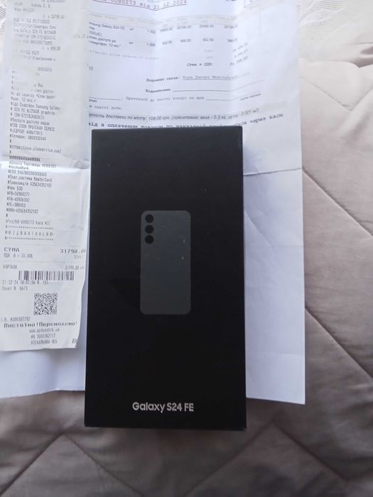 продається смартфон Samsung galaxyS24 FE 8гб-256 гб - 20 000 ₴ Київ
