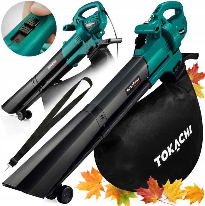 NOWA Dmuchawa Do Liści Odkurzacz Rozdrabniacz Elektryczna Ogrodowa 45L