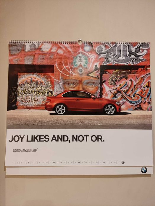 Kalendarz BMW 2010, 58 x 54 cm.
