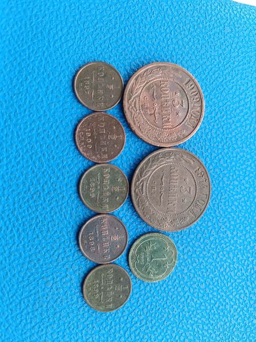 Продам монети 1/2 копейка  1869-1900