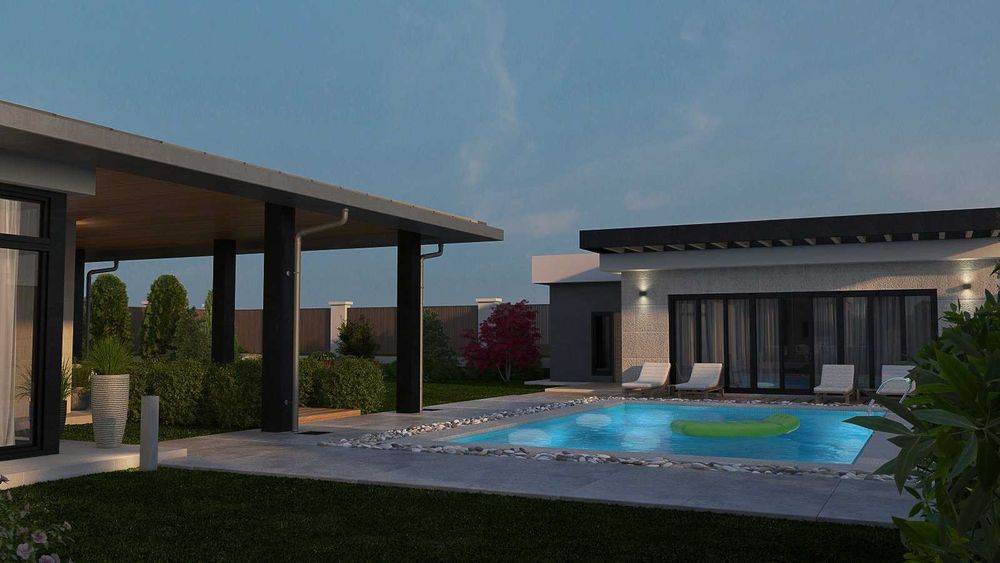 В продаже одноэтажный Дом из красного кирпича на участке 15-соток.