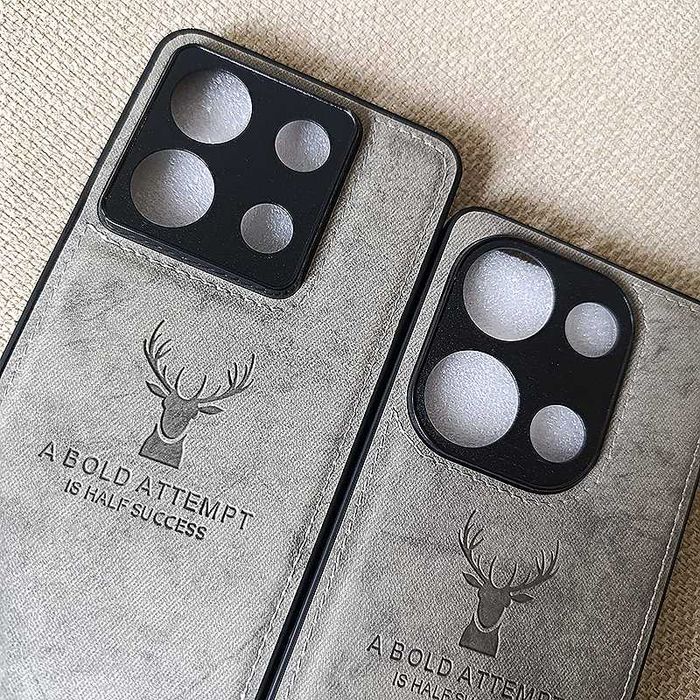 Чехол DEER Redmi Note 13 Pro 4G 5G противоударный, тканевая структура