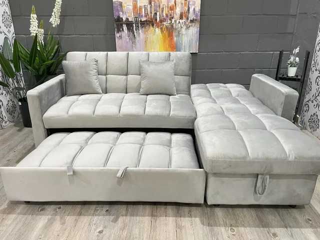 Sofá-cama cinzento novo - PROMOÇÃO - envio grátis