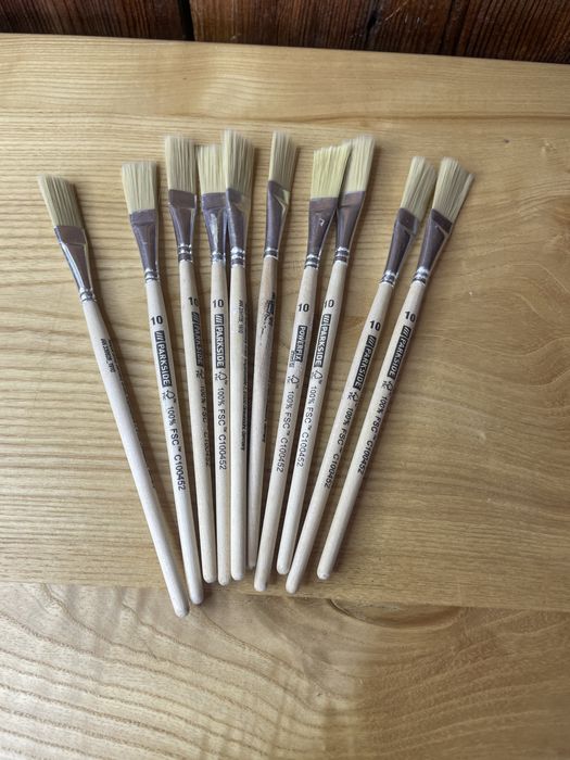 Pędzelek pędzel szkoła 10 sztuk
