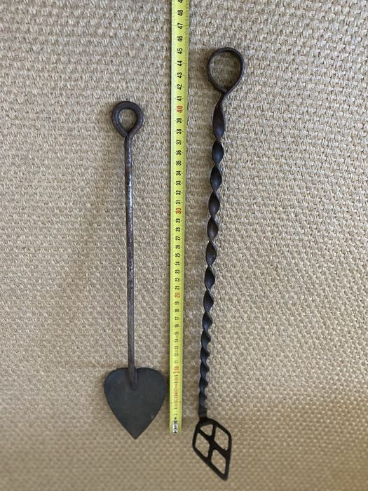 Utensilio para “queimar”lete creme antigo,2 diferentes