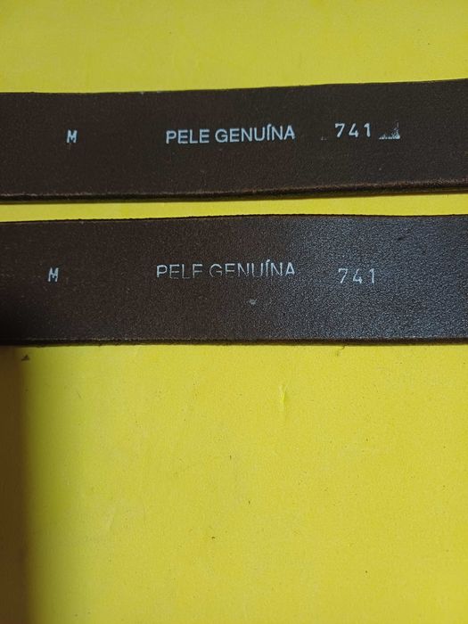 Cinto Jeans em Pele Genuína