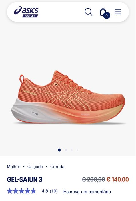 Tenis corrida asics novos