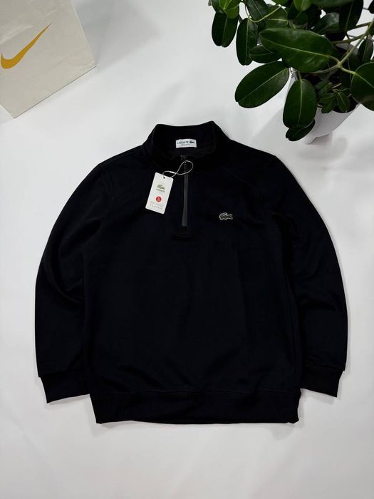 Кофта Lacoste чорна, універсальна та комфортна, розміри S–XL