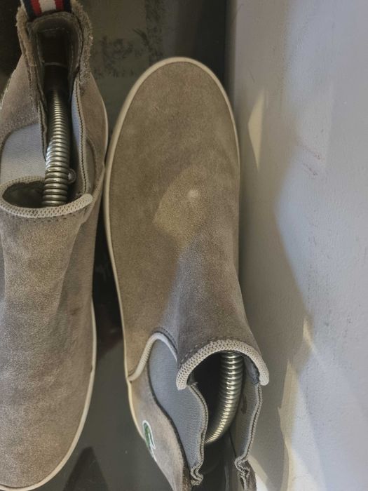 Buty damskie sneakersy sztyblety skorzane Lacoste  37