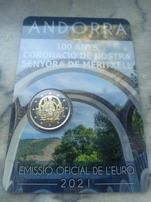 Moedas comemorativas 2 euros Andorra